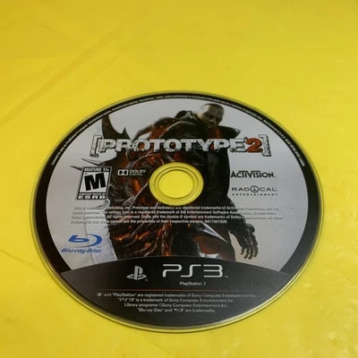 Prototype 2 (PlayStation 3 PS3) - DISC ONLY - Image 1 of 2
