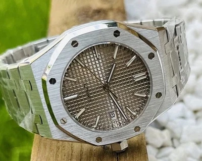 Automatic NH35 Royal O style watch, brand new, grey dial - Image 1 of 4