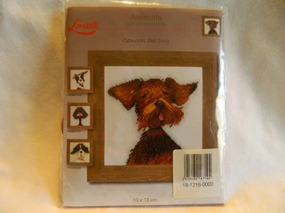 C-25 NUEVO LANARTE MINI KIT PUNTO DE CRUZ CONTADO “GENERAL EL PERRO” Foto 1 de 3