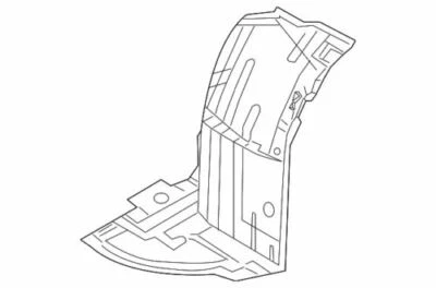 Protector contra salpicaduras delantero derecho Infiniti 2008-2010 M35 M45 genuino 63844-EJ70A Foto 1 de 2
