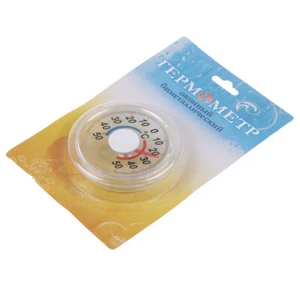 Round Plastic Door and Window Thermometer Pointer Type Cold and Heat Wa'FE - Picture 1 of 12
