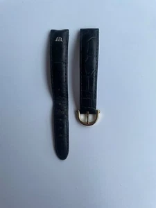 Uhren Armband Leder "Maurice m Lacroix " schwarz 14 mm breit gebraucht - Bild 1 von 2