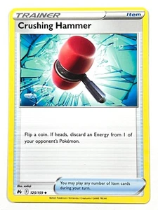 Crushing Hammer 125/159 Uncommon - Crown Zenith Pokemon Pack Fresh Near Mint NM - Picture 1 of 4
