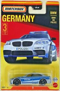 Matchbox BMW M5 Police Best Of Germany Series 2021 Diecast Cars 1:64