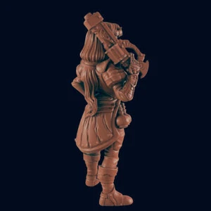 Female Hunter - Bolts and Brimstone - Minis - EC3D - Cyber Punk - SciFi RPG - Bild 1 von 4