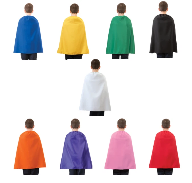 Childrens Superhero Cape Child Kids Boys Girls Unisex Super Hero Cloak Child NEW - Image 1 of 1