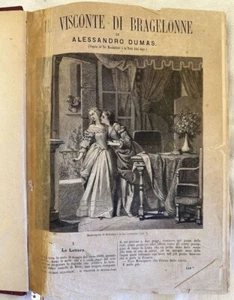 ALEXANDRE DUMAS IL VISCONTE DI BRAGELONNE BIBLIOTECA ROMANTICA ILLUSTRATA ILLS - Imagen 1 de 4