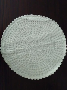 2 Crochet full lace cushion cover color white size 18 inch Handmade - Picture 1 of 1