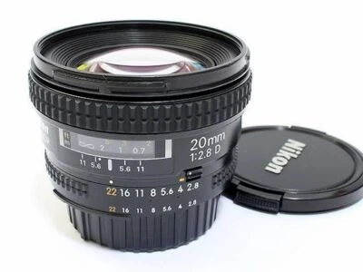 Nikon AF Nikkor 20mm F2.8 D Ultra Wide Angle Prime Lens FX Excellent Japan F/S - Image 1 of 3