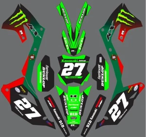 Gráficos para Kawasaki KX450f 2019- y KX250f 2021-2023 Bandera Portugal - Imagen 1 de 1