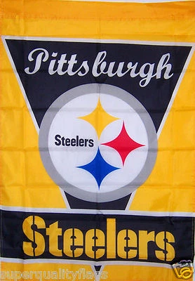NEW 28"x40" PITTSBURGH STEELERS GARDEN BANNER FLAG    - Image 1 of 4