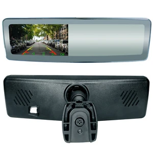 Frameless Rear View Mirror with 4.3" Ultra High Brightness LCD & Mirrorlink - Picture 1 of 7