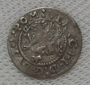 1622 BISHOPRIC OF CAMMIN 2 SCHILLINGS SILVER COIN ULRICH OF POMERANIA - Picture 1 of 2