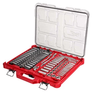 Milwaukee 48-22-9486 1/4"-3/8" Ratschen-Steckschlüsselsatz mit PACKOUT-Koffer - 106tlg - Bild 1 von 12