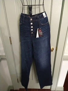 Judy BLAUE JEANS GRÖSSE 11 gerade Knopfleiste leicht abgenutzt neu mit Etikett (6P) - Bild 1 von 5