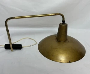 Vintage Mid Century Atomic Suspension UFO Wall Lamp Weighted Pull Down No Mount - Picture 1 of 17