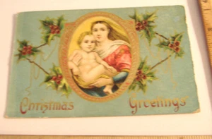 CARTOLINA DI NATALE VINTAGE~AUGURI DI NATALE~GERMANIA~J.M. NEW YORK - Foto 1 di 2