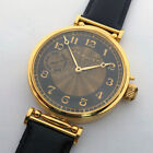 Rare BIG Marriage ANTIQUE Swiss Wristwatch Hy. Moser Schaffhausen Gilt Case