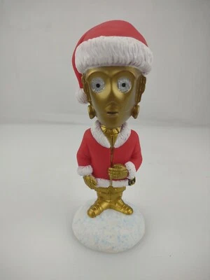  ЗВЕЗДНЫЕ ВОЙНЫ FUNKO ДУРАЦКИЙ ВОБЛЕР ПРАЗДНИК САНТА C-3PO КАЧАЮЩАЯСЯ ГОЛОВА РОЖДЕСТВО  - Изображение 1 из 4