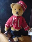 !!RARE!! VINTAGE SCHUCO BELLBOY TEDDY BEAR