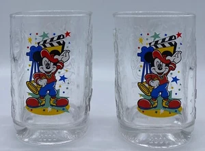 Disney 2000 Celebration Hollywood Studios Mickey Mouse Glas McDonalds 2er Set - Bild 1 von 8