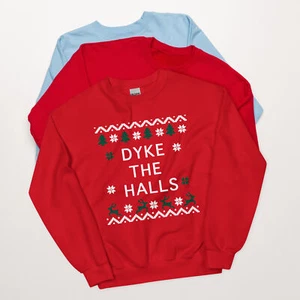 Dyke the Halls Chirstmas Sweater - Picture 1 of 9