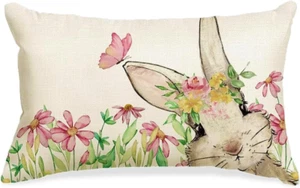 Happy Easter Pillow Covers 12X20In Lovely Double - Sided HD Print Cover Easter B - Picture 1 of 12