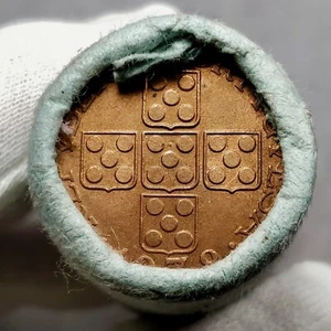 🇵🇹 Portugal 1 Escudo 1978 KM# 597  Original Bank ROLL of 25 Coins UNC (#1) - Picture 1 of 9