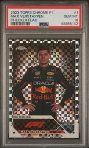 Max Verstappen 2023 Topps Chrome X-tractor Refractor #1 F-1 Red Bull Psa 10 - Picture 1 of 2