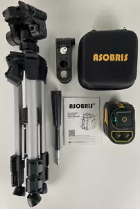 Asobris 360 Grad selbstnivellierende Laser Wasserwaage mit Stativ - grüne Kreuzlinie TQ0504 - Bild 1 von 10