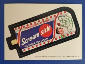 1975 WACKY PACKAGES SERIES 13 TAN BACK  SCREAM SICLE    NM+
