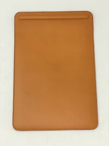 Apple Leather Sleeve  iPad Pro 10.5 Inch Saddle Brown W/ Apple Pencil Sleeve