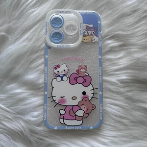 iPhone 15 Pro Kitty Bear Clear Phone Case • Super Cute! - Picture 1 of 1