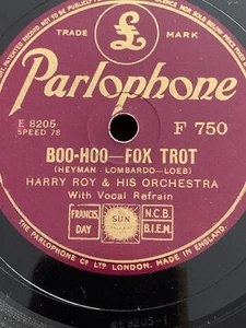 78rpm Parlophone F 750 Harry Roy Orch: Boo-Hoo / Rita The Rumba Queen - Picture 1 of 9