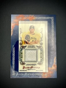 2011 ALLEN & GINTER BASEBALL AGR-JJ JOSH JOHNSON JERSEY RELIC - Picture 1 of 2