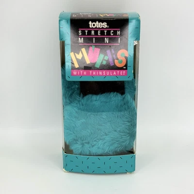 Mini manguitos de colección 1991 Totes verde azulado piel sintética orejeras aislantes aislamiento invierno sistema operativo Foto 1 de 4