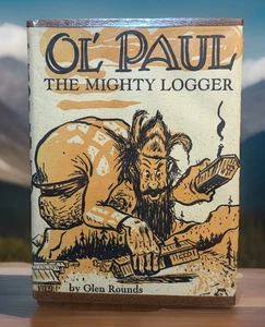 Glen Rounds Signed 1st Edition 1936 Ol' Paul The Mighty Logger Paul Bunyan MINT - Picture 1 of 13