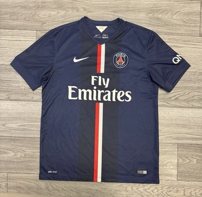 PARIS SAINT GERMAIN PSG 2014 2015 #10 IBRAHIMOVIC HOME FOOTBALL SHIRT NIKE Sz Lp - Image 1 of 4