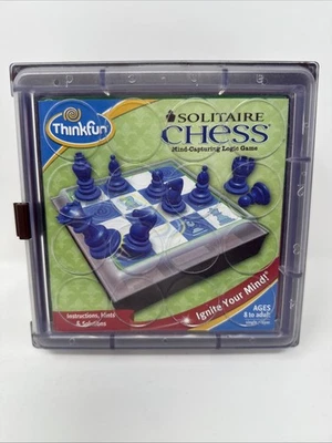 Solitaire Chess COMPLETE Thinkfun 2010 Logic Strategy Puzzle Challenges Solo - Image 1 of 4