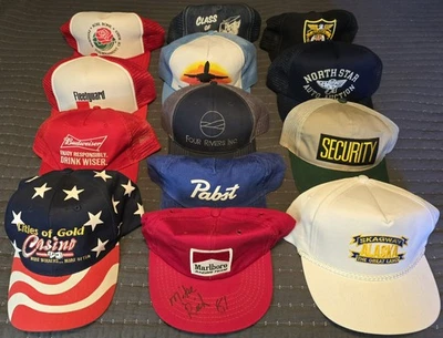 13 SnapBack винтажная шляпа лот пиво Marlboro Аляска роза чаша Fleetguard  - Изображение 1 из 4