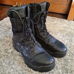 511 Botas Tácticas ATAC 8" Tormenta Militar Negras Cremallera Lateral Para Hombre Talla 9.5 - Imagen 1 de 16