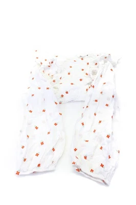 Stella McCartney Kids Girls Cotton Floral Print Ruffled Blouse White Size 14 - Image 1 of 4