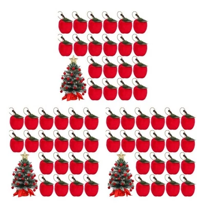  3 Pieces Weihnachtsanhönger Äpfel Deko Simulationsfrucht Künstliche - Bild 1 von 4