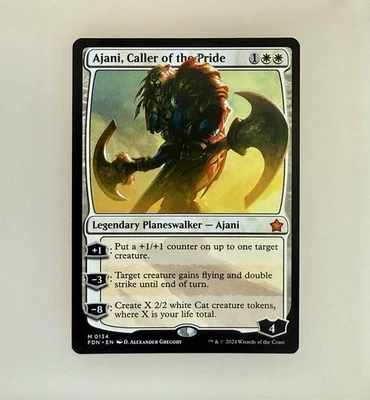 Magic the Gathering: Ajani, Caller of the Pride Foundations Regular NM - Image 1 of 2