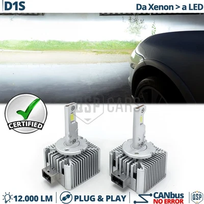 Lampadine LED D1S per Opel Vectra C 06-08 Da BI-XENON a Luci LED Bianche LOGA - Immagine 1 di 4