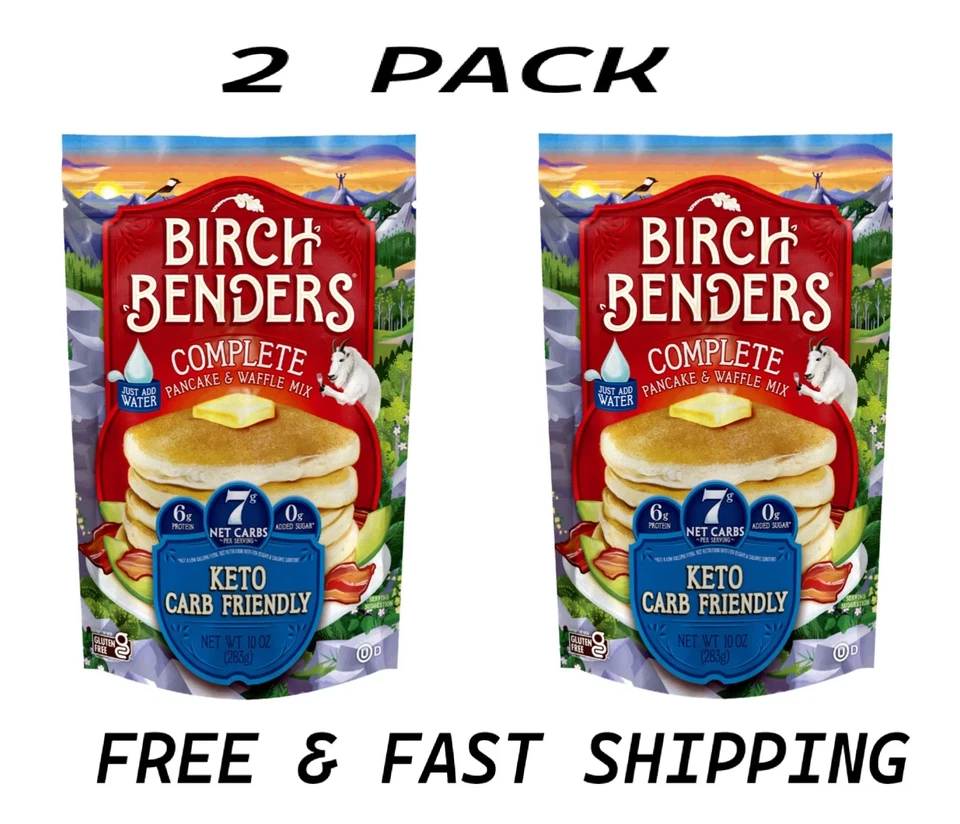 Mezcla de panqueques y gofres Keto Carb Friendly, 10 oz (paquete de 2) envío rápido y gratuito Foto 1 de 1