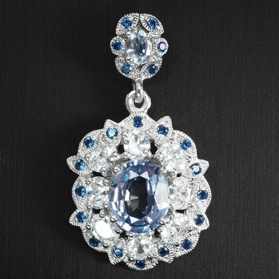 Ciondoli fatti a mano in argento sterling 925 5,05 carati con alessandrite... - Immagine 1 di 4