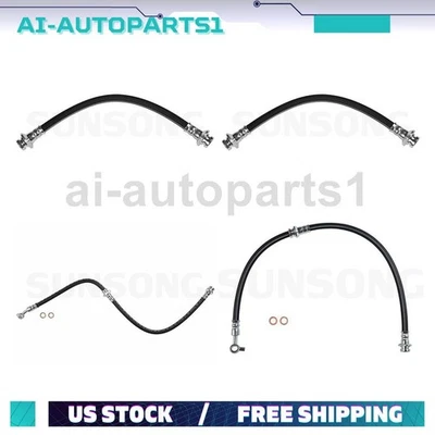 Manguera hidráulica de freno trasero delantero 4 piezas para Nissan Cube 2010 2011 2012 2013 2014 Foto 1 de 4