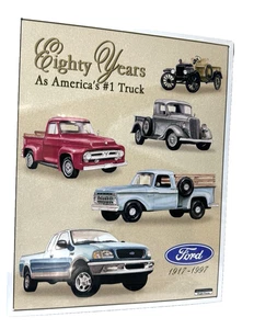 Insegna Latta Omaggio 80 Anni Ford CAMION Decorazione Parete 12,5" x 16" Made in USA - Foto 1 di 4