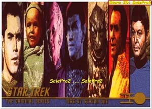 SKYBOX 1997 STAR TREK SERIE TEMPORADA 1 SPOCK CAPITÁN KIRK RARA MUESTRA PROMO #NNO - Imagen 1 de 2
